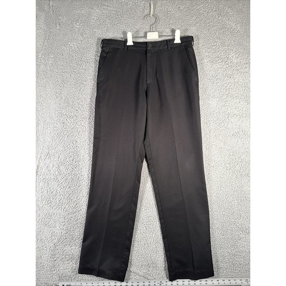 Nike Golf Pants Mens 34x34 Black Dri Fit‎ Straight Leg Performance Tech Chino - Picture 1 of 10